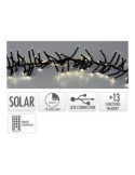 Guirnalda Solar Recargable, 768 LEDS, Multifunción, Luz Cálida, Exterior, 5,6 m BASICS