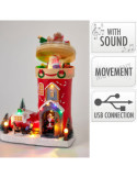 Escena Bota LED Multicolor, con Movimiento y Música, 26 x 14 x 34 cm BASICS