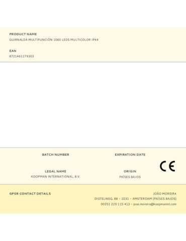 Guirnalda Microcluster Multifunción, Uso Exterior, Blanco Cálido/Frío, 1060 LEDS, 15 m BASICS 2