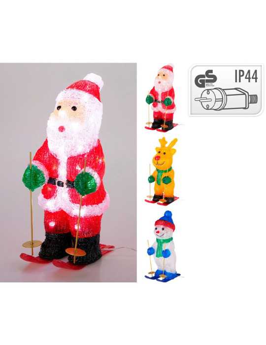 Figura LED Acrílica para Exterior, Modelos Variados Navidad BASICS