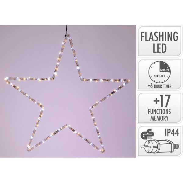 Estrella LEDS Negro 56 cm BASICS