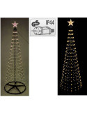 Árbol de Navidad con Estrella, 550 LED Luz Cálida, Uso Exterior, Ø90 x 300 cm BASICS