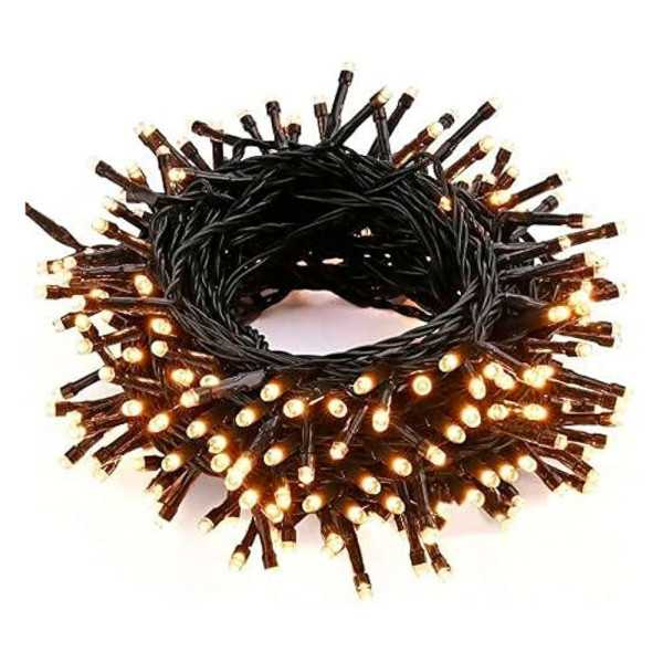 Guirnalda 4008 LED Blanco Cálido Cable Negro BASICS