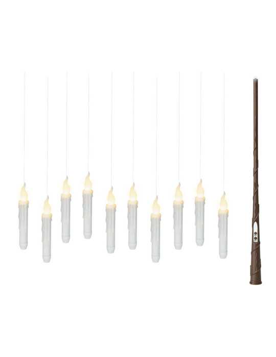 Velas LED Efecto Llama Mágica para Uso Interior, 10 uds + Barita LUMINEO