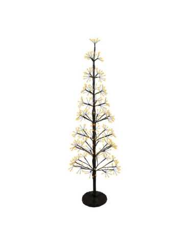 Árbol Micro LED Luz Cálida, Uso Exterior, Función Fija y Parpadeante, 448 LEDS, Ø45 x 120 cm LUMINEO