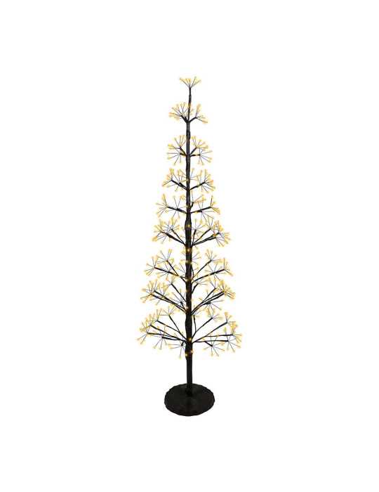 Árbol Micro LED Luz Cálida, Uso Exterior, Función Fija y Parpadeante, 448 LEDS, Ø45 x 120 cm LUMINEO