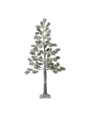 Árbol Efecto Nevado con Función Fija, Uso Exterior, Blanco Cálido, 72 LEDS, Ø60 x 150 cm LUMINEO