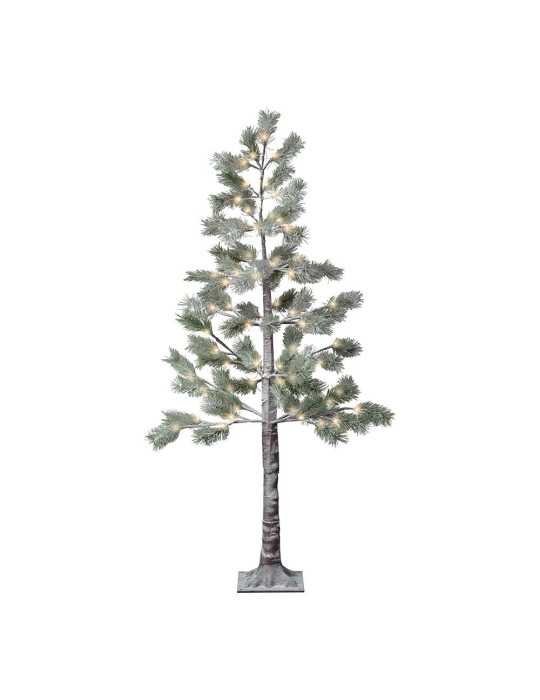 Árbol Efecto Nevado con Función Fija, Uso Exterior, Blanco Cálido, 72 LEDS, Ø60 x 150 cm LUMINEO
