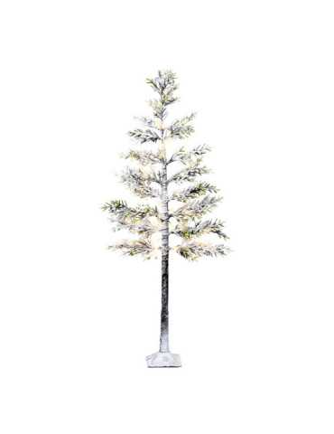 Árbol Nevado con Función Fija, Uso Exterior, Blanco Cálido, 72 LEDS, Ø70 x 150 cm LUMINEO