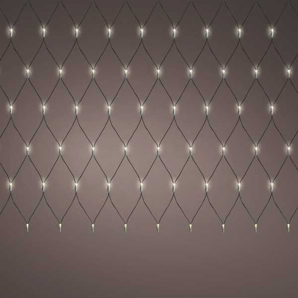 Red de Luces con Función Fija, Uso Exterior, Blanco Cálido, 180 LEDS, 2 x 2 m LUMINEO