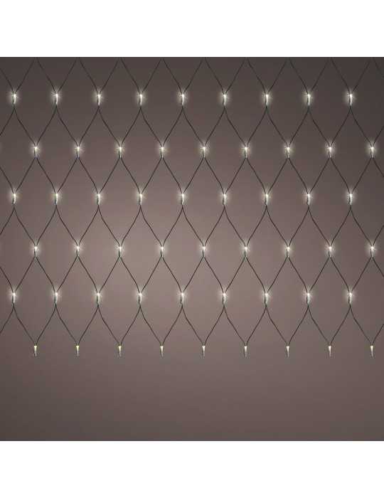Red de Luces con Función Fija, Uso Exterior, Blanco Cálido, 180 LEDS, 2 x 2 m LUMINEO