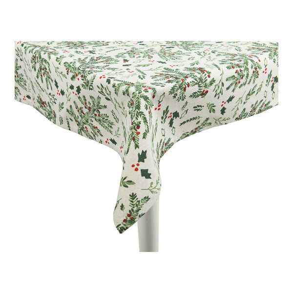 Mantel de Algodón Navidad Muérdago, 140 x 180 cm DECORIS