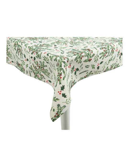 Mantel de Algodón Navidad Muérdago, 140 x 180 cm DECORIS