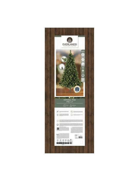 Árbol de Navidad Pino Imperial, Uso Interior, Multifunción, Blanco Cálido, 380 LEDs, Ø137 x 210 cm EVERLANDS