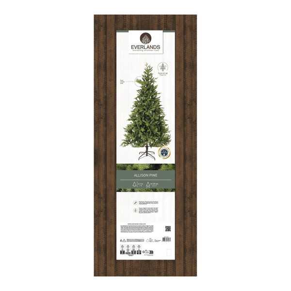 Árbol de Navidad, Uso Interior, tipo Pino Allison, Ø127 x 210 cm EVERLANDS
