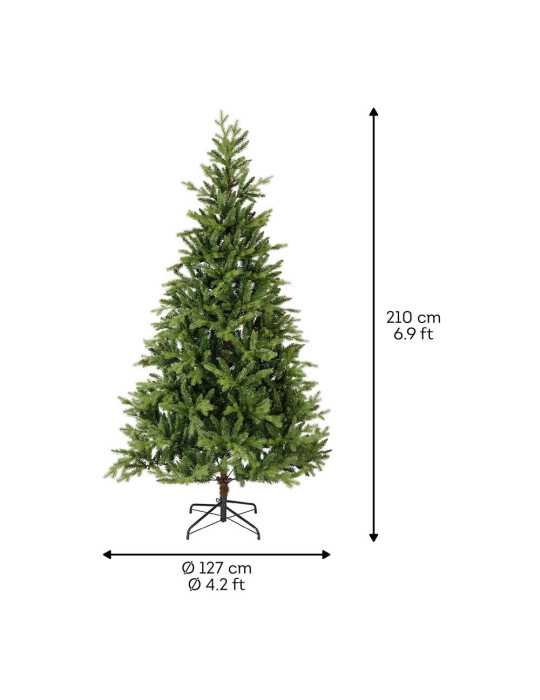Árbol de Navidad, Uso Interior, tipo Pino Allison, Ø127 x 210 cm EVERLANDS