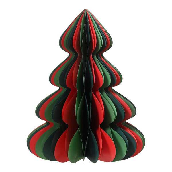 Árbol de Papel Dorado con Purpurina Ø30 x 40 cm DECORIS