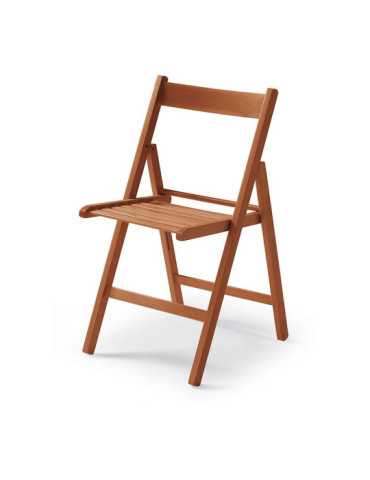 Silla Plegable de Madera Cerezo 79x42,5x47,5cm