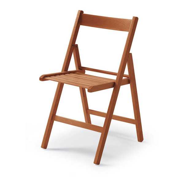 Silla Plegable de Madera Cerezo 79x42,5x47,5cm