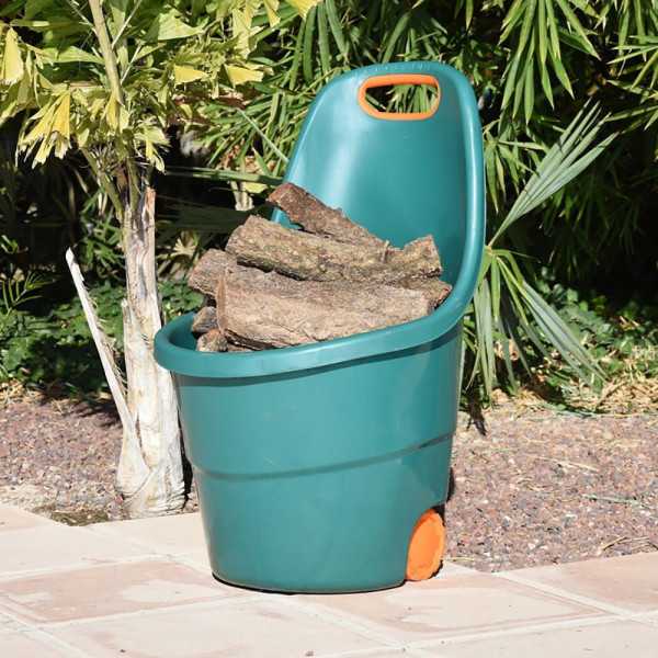 Carro de Jardín Verde 68 l, 53 x 57 x 88,5 cm FAURA