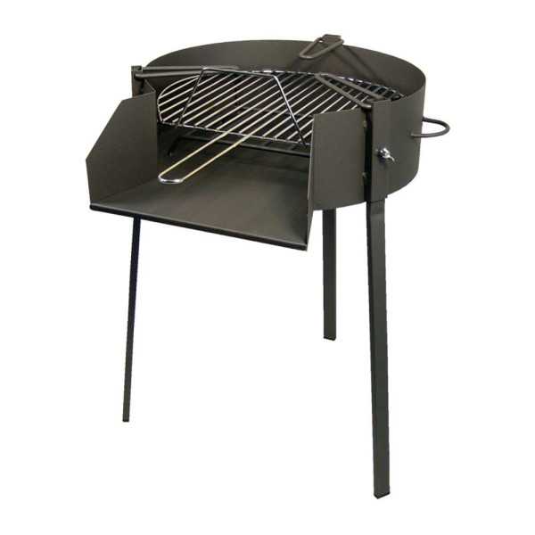 Barbacoa Redonda con Soporte para Paella Ø60 x 75 cm EL ZORRO