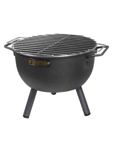 Barbacoa de Sobremesa Redonda con Parrilla Zincada Ø30 x 28 cm EL ZORRO