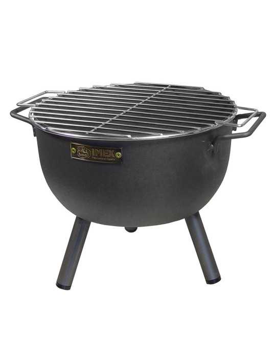 Barbacoa de Sobremesa Redonda con Parrilla Zincada Ø30 x 28 cm EL ZORRO