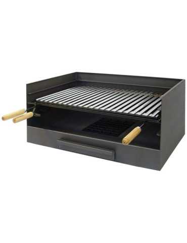 Cajón con Parrilla Inoxidable 61 x 40 x 32 cm EL ZORRO