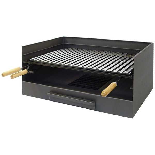 Cajón con Parrilla Inoxidable 61 x 40 x 32 cm EL ZORRO