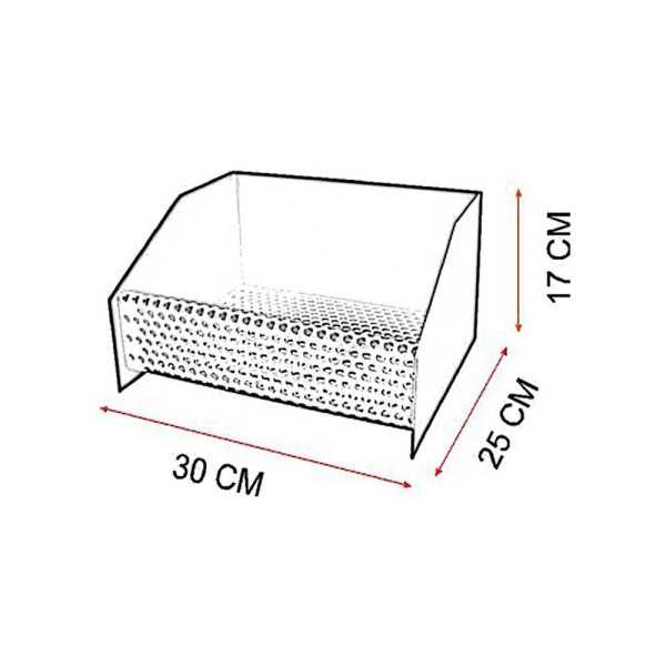 Cesta Quemador de Pellets 30 x 25 x 17 cm EL ZORRO