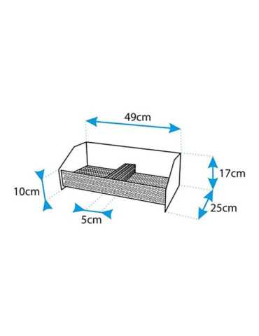 Cesta Quemador de Pellets 49 x 25 x 17 cm EL ZORRO 2