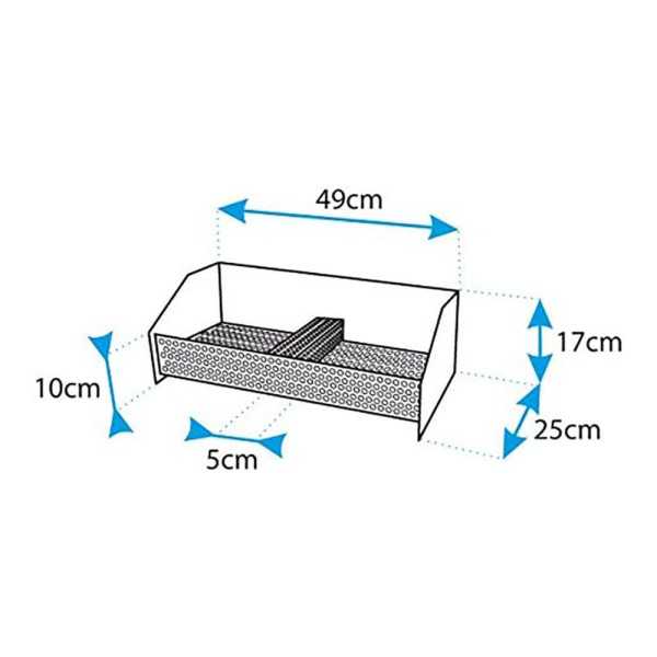 Cesta Quemador de Pellets 49 x 25 x 17 cm EL ZORRO