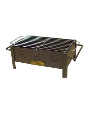 Barbacoa de Sobremesa con Parrilla Zincada 31 x 21 x 14 cm EL ZORRO