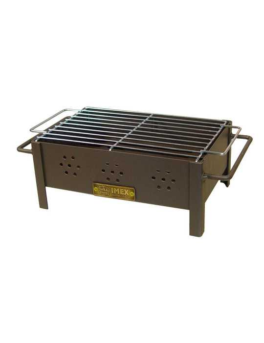Barbacoa de Sobremesa con Parrilla Zincada 31 x 21 x 14 cm EL ZORRO