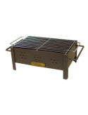 Barbacoa de Sobremesa con Parrilla Zincada 31 x 21 x 14 cm EL ZORRO