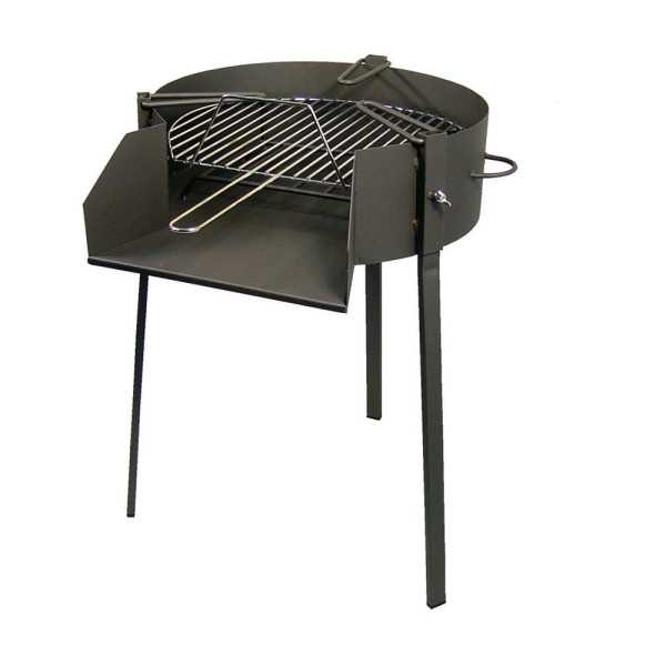 Barbacoa Redonda con Soporte para Paella Ø50 x 75 cm EL ZORRO