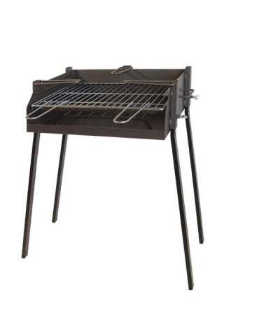 Barbacoa Cuadrada con Soporte para Paella 50 x 40 x 75 cm EL ZORRO