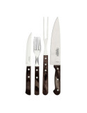 Juego para Asado Fsc Polywood Castaño 14 Piezas TRAMONTINA