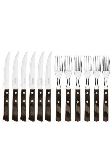 Cubiertos para Asado, Polywood, Juego de 12 Piezas TRAMONTINA
