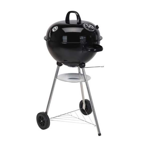 Barbacoa de Carbón con Tapa y Ruedas, Ø47 x 90 cm BBQ COLLECTION