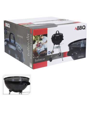 Barbacoa de Carbón con Tapa y Ruedas, Ø47 x 90 cm BBQ COLLECTION 2