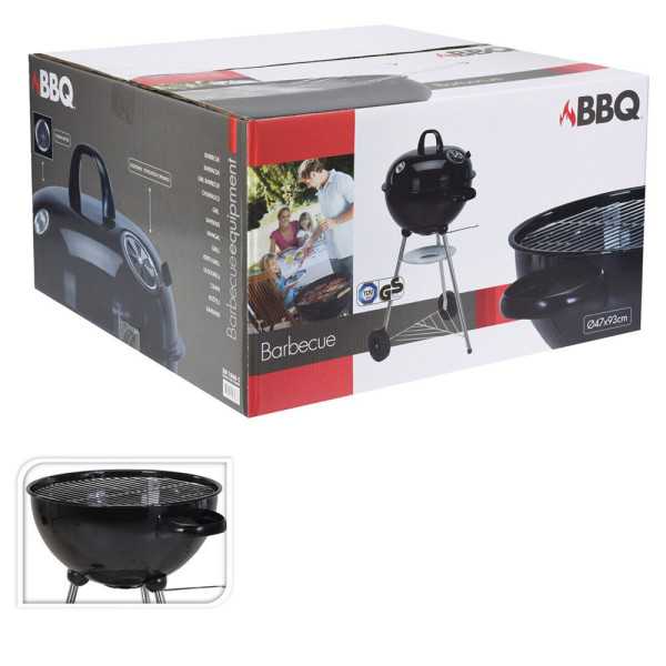 Barbacoa de Carbón con Tapa y Ruedas, Ø47 x 90 cm BBQ COLLECTION