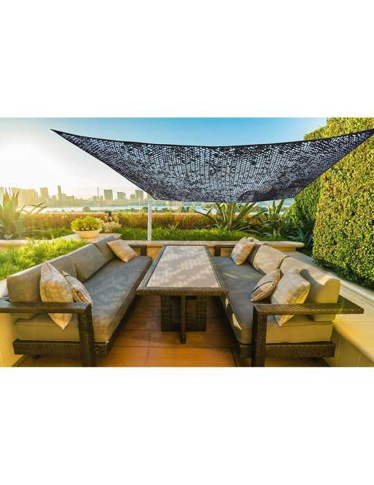 Toldo Camuflaje Reversible Negro 3 x 4 m FAURA