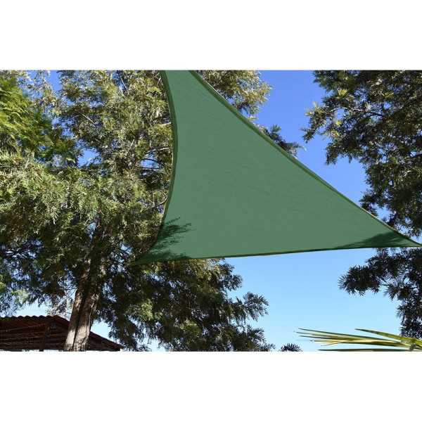 Toldo Vela Triangular Verde 5 x 5 x 5 m FAURA