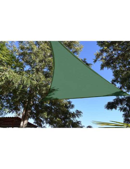 Toldo Vela Triangular Verde 5 x 5 x 5 m FAURA