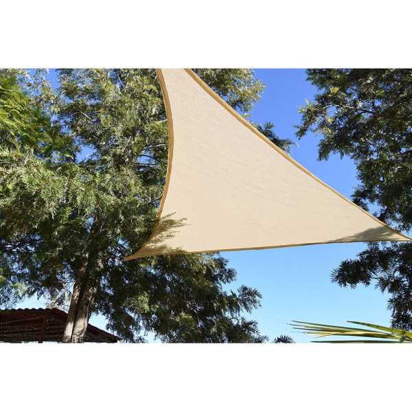 Toldo Vela Triangular Beige 3,6 x 3,6 x 3,6 m FAURA