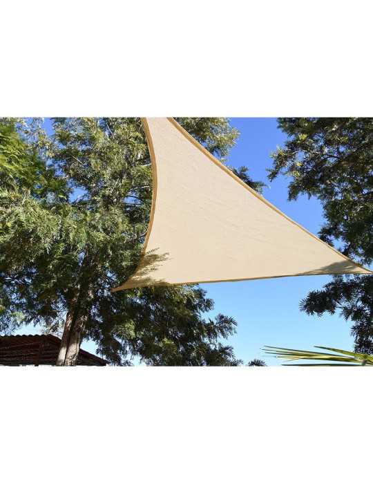 Toldo Vela Triangular Beige 5 x 5 x 5 m FAURA