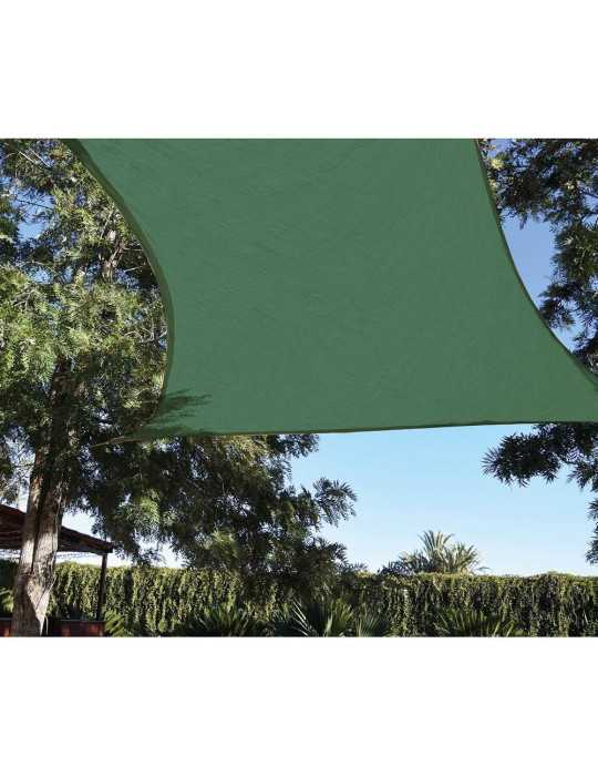 Toldo Vela Cuadrado Verde 3,6 x 3,6 m FAURA