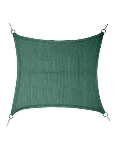 Toldo Vela Cuadrado Verde 5 x 5 m FAURA