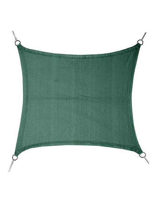 Toldo Vela Cuadrado Verde 5 x 5 m FAURA